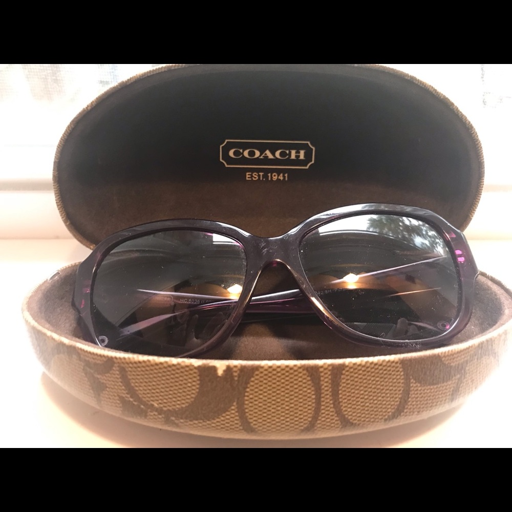 Coach Plum-colored glasses